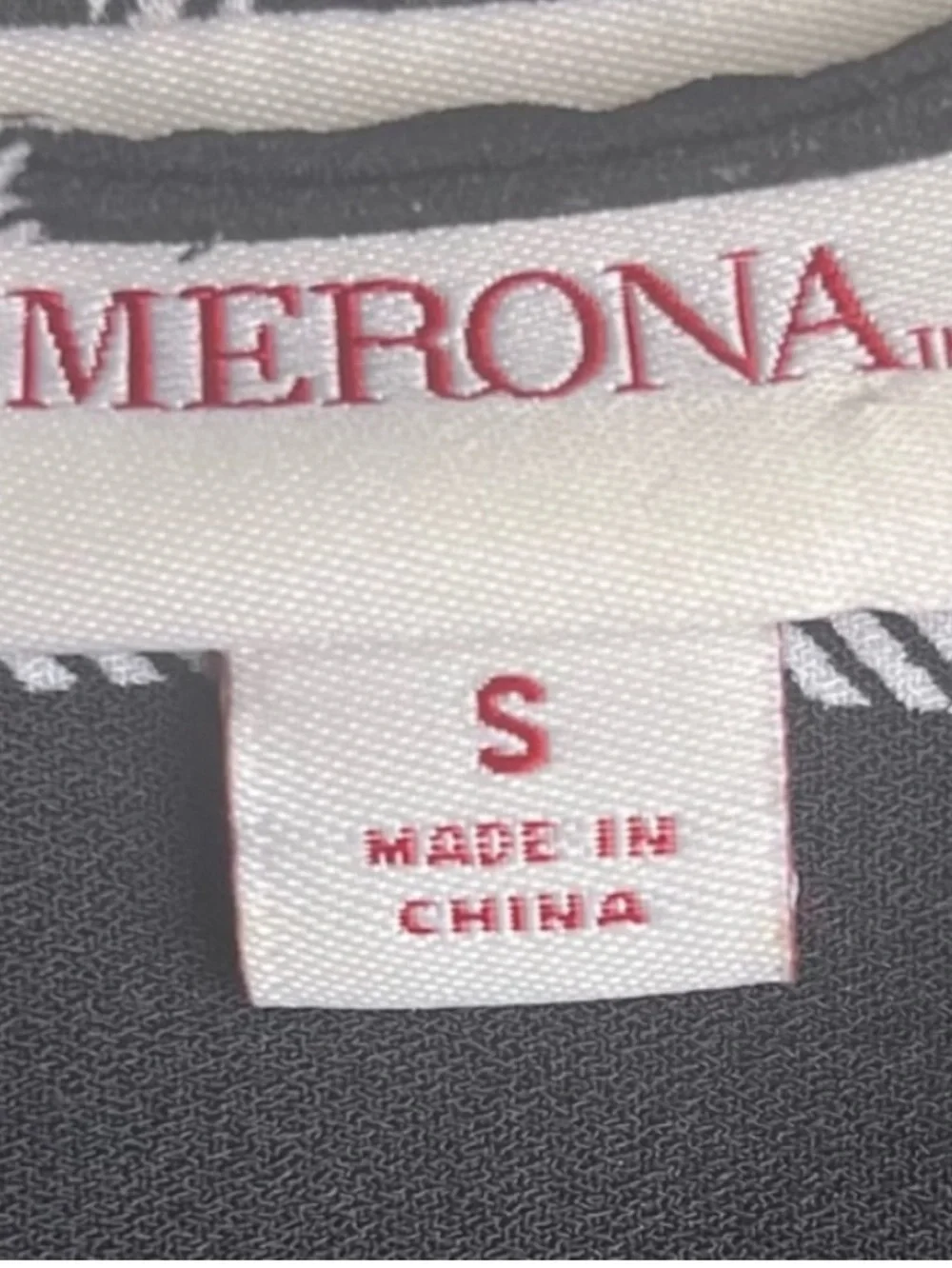 Merona black white